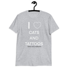 Load image into Gallery viewer, Cats and Tattoos Short-Sleeve Unisex T-Shirt
