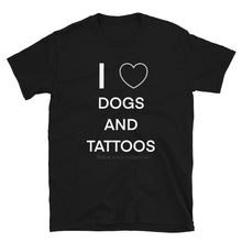Load image into Gallery viewer, Dogs and Tattoos Short-Sleeve Unisex T-Shirt